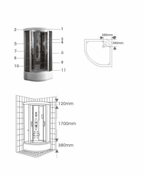 Shower room 2801 2802 2803