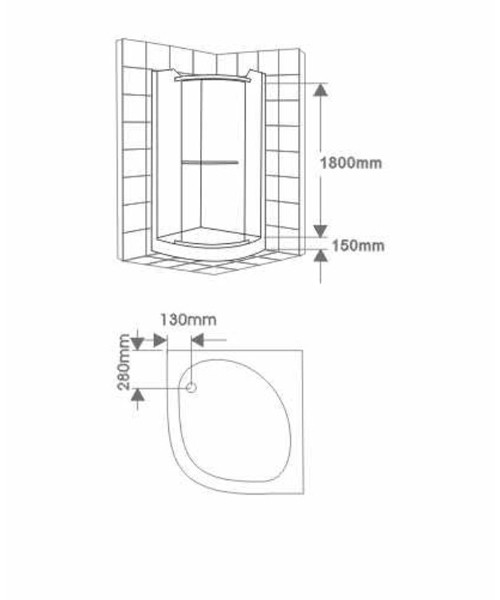 Shower enclosure F18