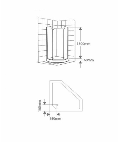 Shower enclosure F9