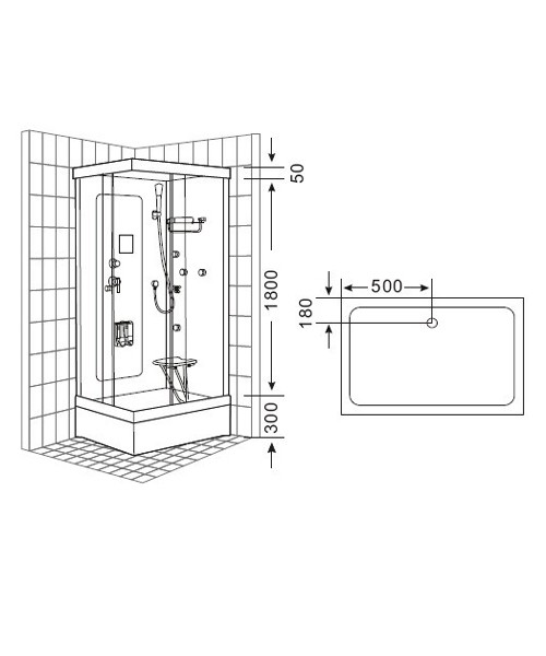 Shower cabin 8305