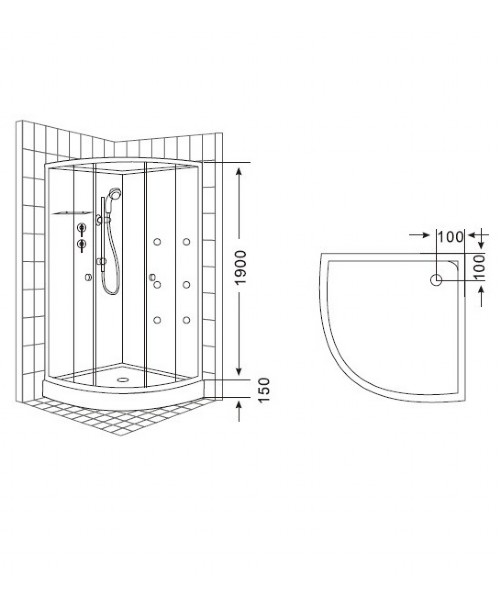 Shower cabin 8225