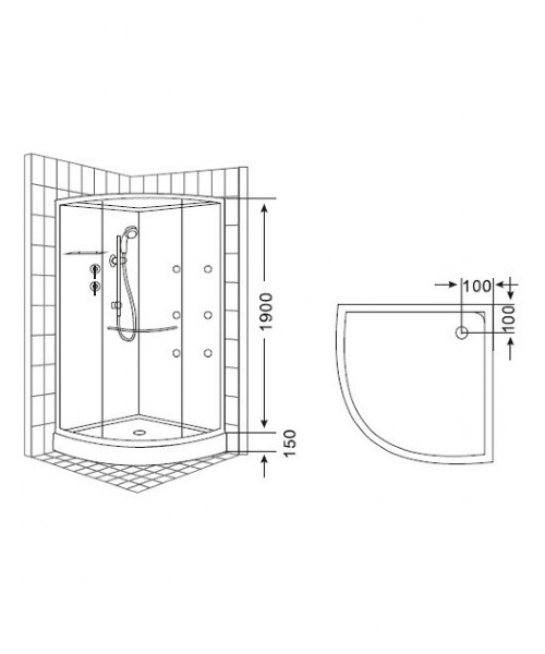 Shower cabin 8226