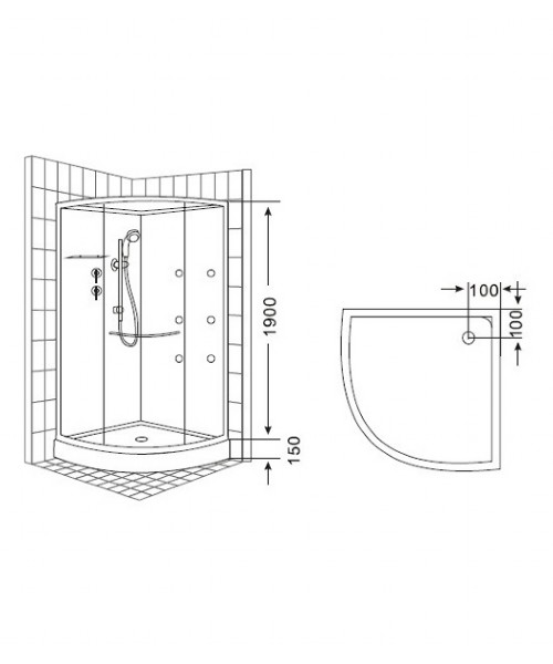 Shower cabin 8226