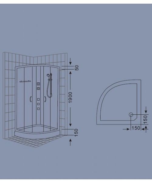 Economical shower cabin8230
