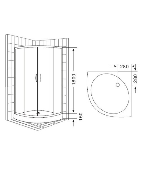 Shower enclosure 8101