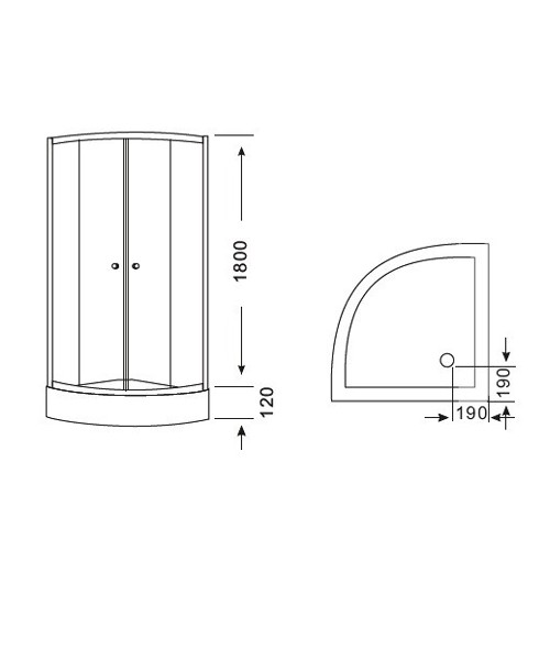 Shower enclosure 8102