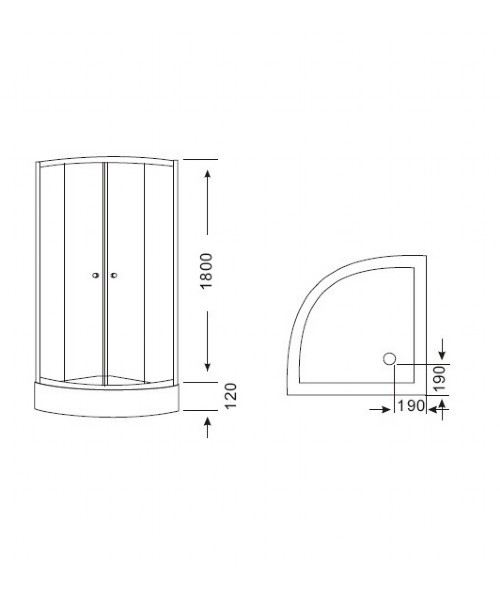 Shower enclosure 8103