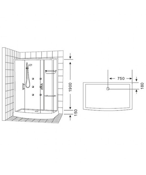 Shower cabin 8229