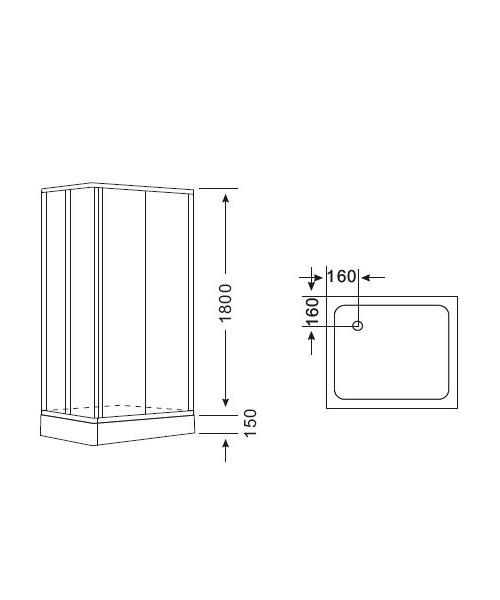 Shower enclosure C602