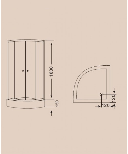 Shower enclosure C605