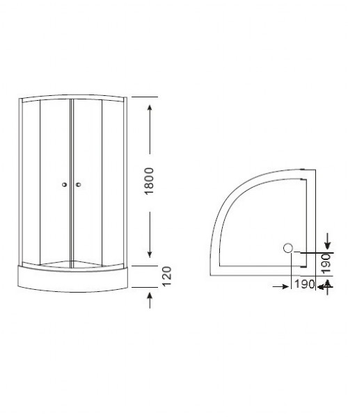 Shower enclosure 8105