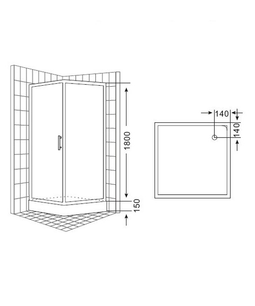 Shower enclosure 8106