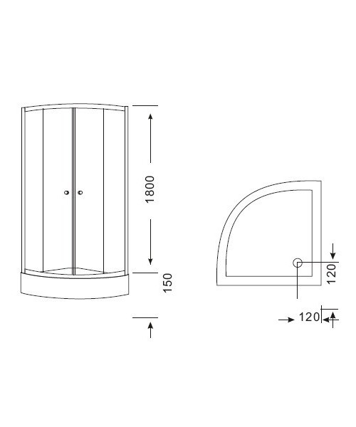 Shower enclosure F1