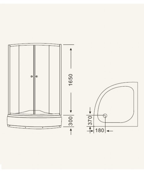 Shower enclosure F2