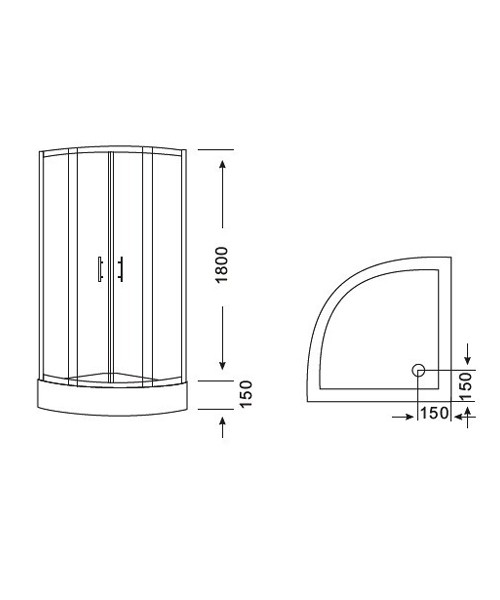 Shower enclosure F8