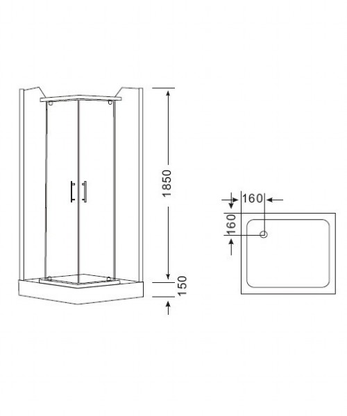 Shower enclosure F17