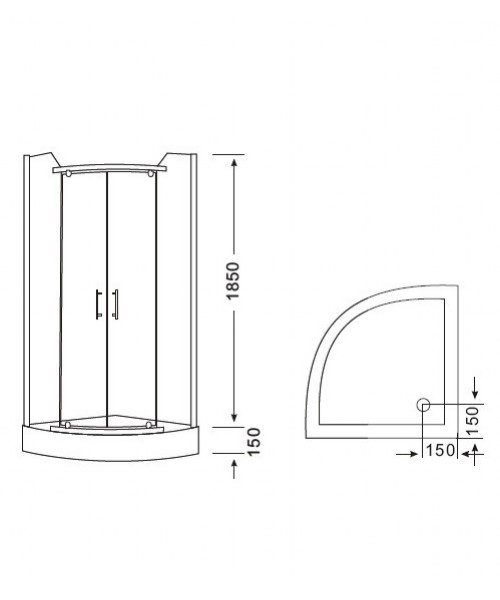 Shower enclosure F20