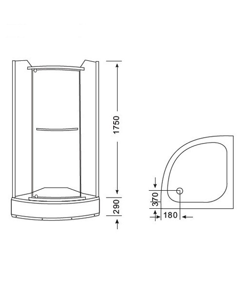 Shower enclosure F19